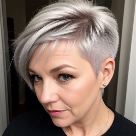 Cheveux gris: 12 coupes et coiffures magnifiques pour。